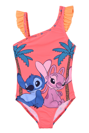 Costume da Bagno Stitch Angel DISNEY Intero 1 Pezzo Mare Piscina Bambina - Ez18066arancio
