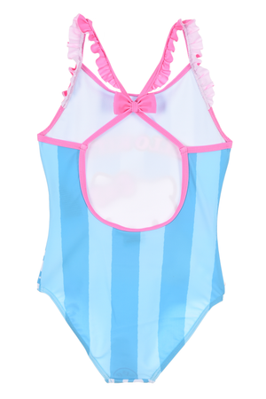Costume da Bagno Hello Kitty Sanrio Intero 1 Pezzo Mare Piscina Bambina - Ez18039azzurro