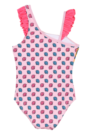 Costume da Bagno Sirenetta Ariel DISNEY Intero 1 Pezzo Mare Piscina Bambina - Ez18012rosa