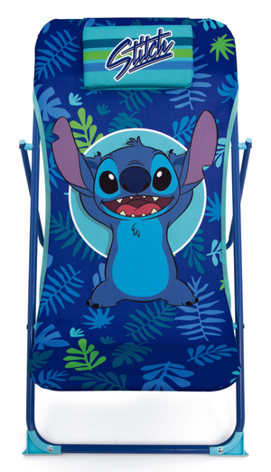 Sdraio Stitch Pieghevole per Mare e Giardino 100% Poliestere- 86727