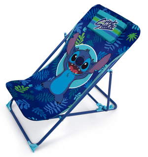 Sdraio Stitch Pieghevole per Mare e Giardino 100% Poliestere- 86727