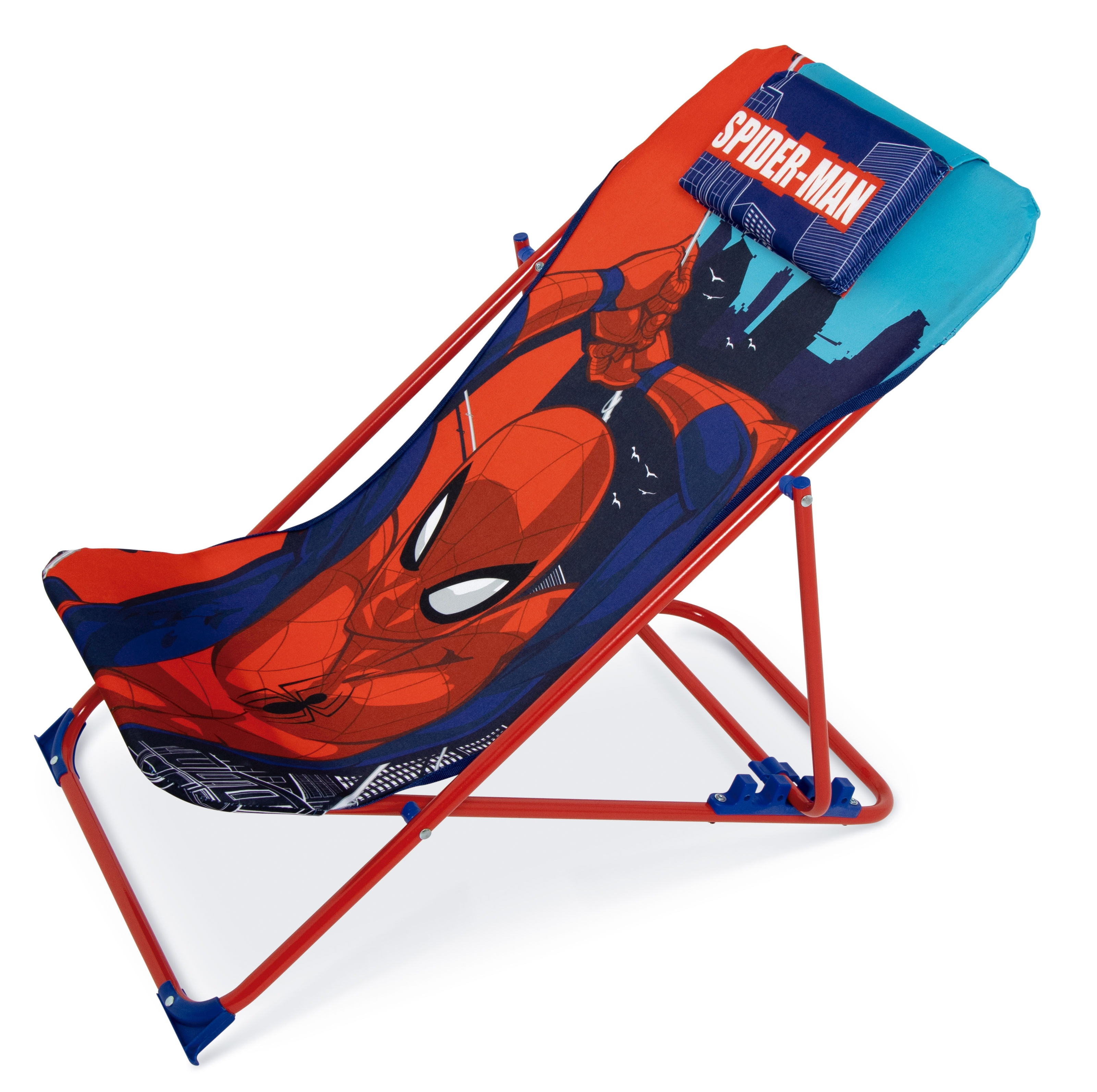 Sdraio Spiderman Pieghevole per Mare e Giardino 100% Poliestere- 86729
