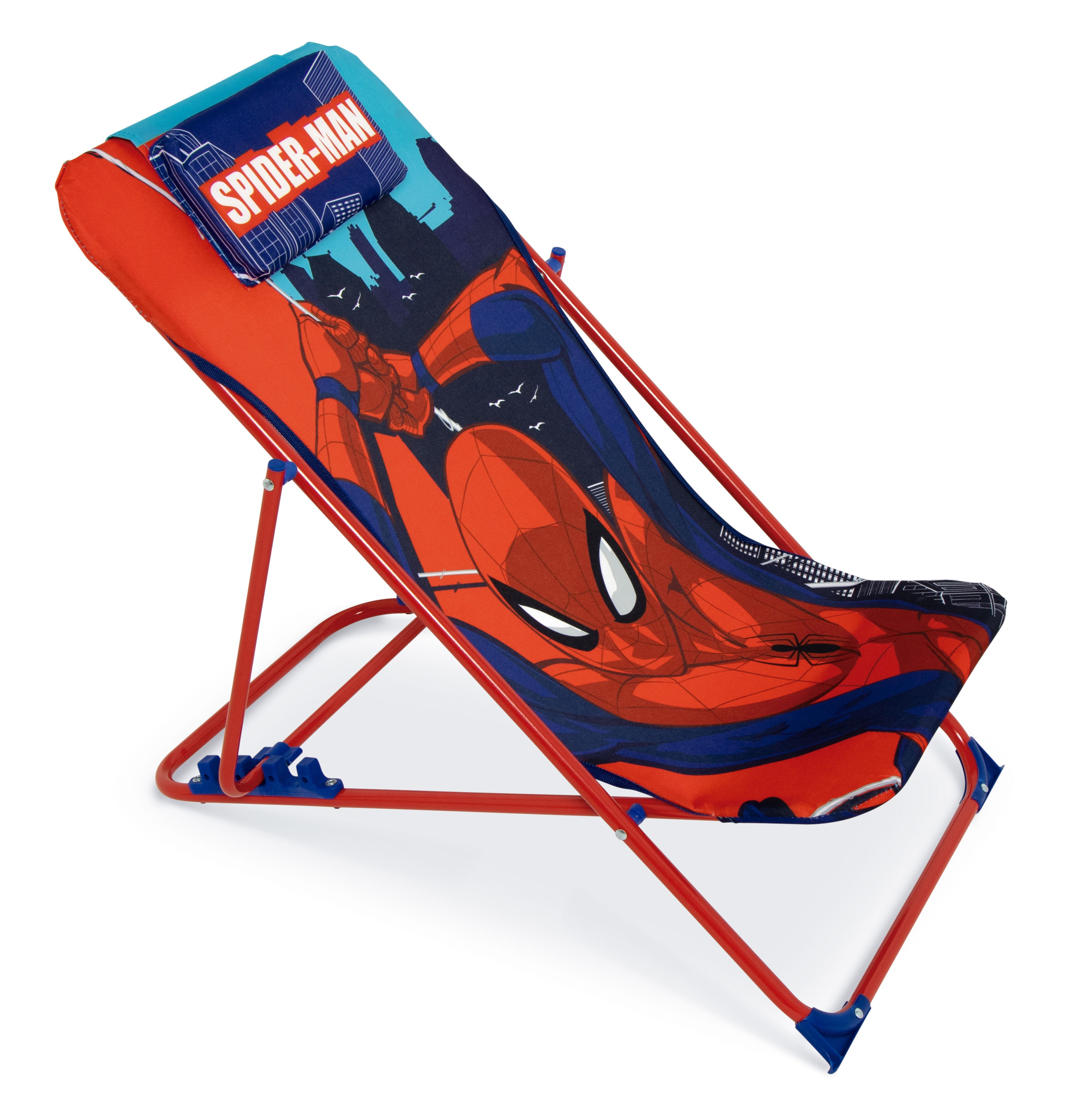 Sdraio Spiderman Pieghevole per Mare e Giardino 100% Poliestere- 86729