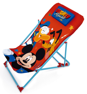 Sdraio Topolino Pieghevole per Mare e Giardino 100% Poliestere- 86730