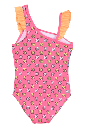 Costume da Bagno Sirenetta Ariel DISNEY Intero 1 Pezzo Mare Piscina Bambina - Ez18012fucsia