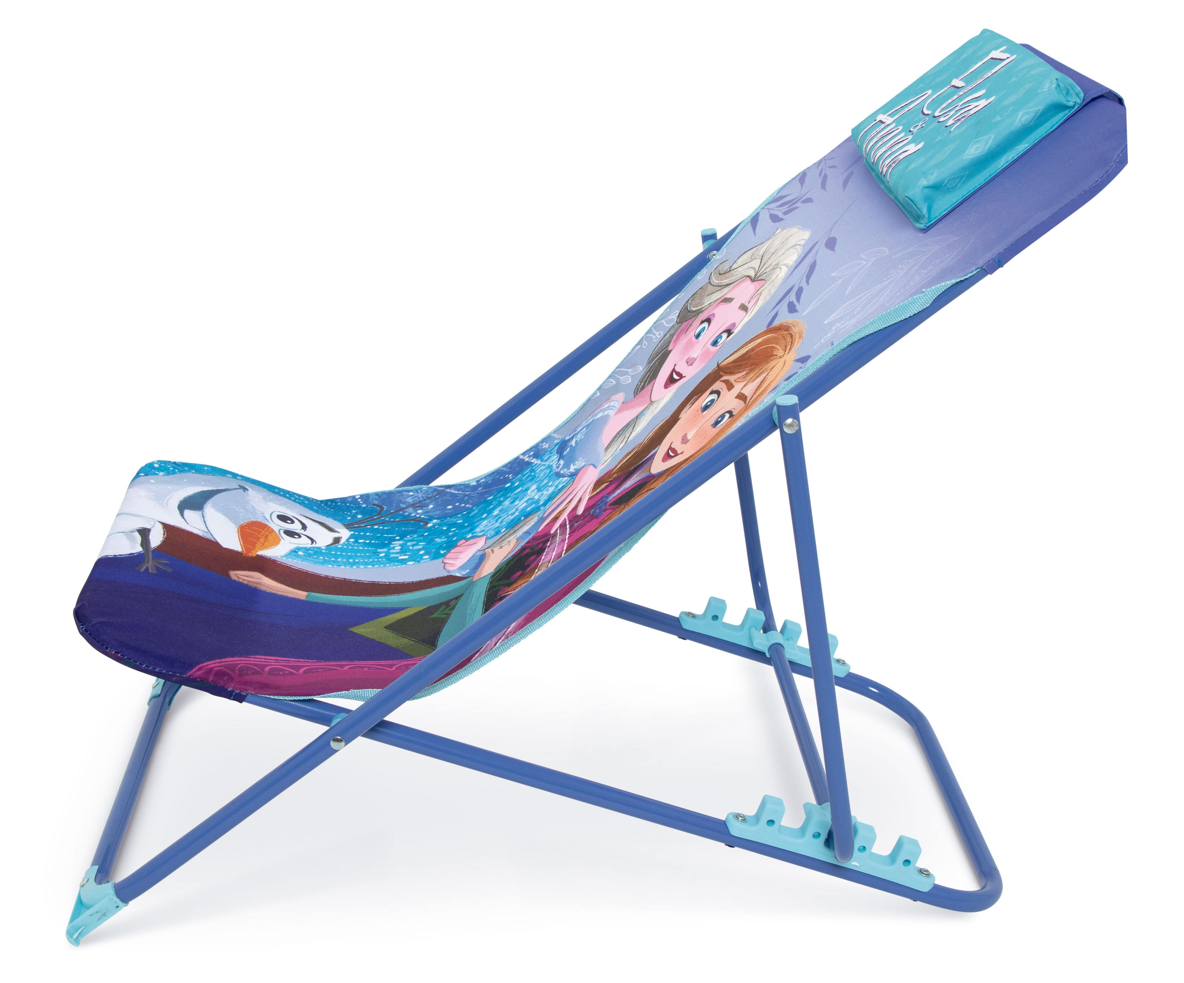 Sdraio Frozen Pieghevole per Mare e Giardino 100% Poliestere- 86731