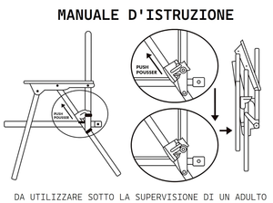 Sedia Pieghevole Topolino per Mare e Giardino 100% Poliestere- 86733