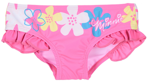 Costume da Bagno Minnie DISNEY Modello Slip Mutandina Neonata - Ez05010fucsia