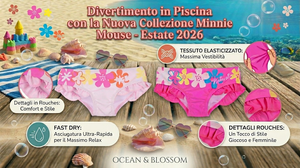 Costume da Bagno Minnie DISNEY Modello Slip Mutandina Neonata - Ez05010fucsia