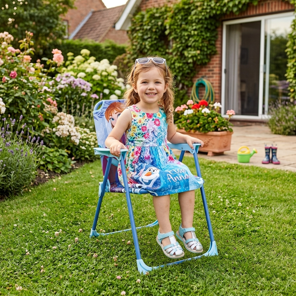 Sedia Pieghevole Frozen per Mare e Giardino 100% Poliestere- 86736