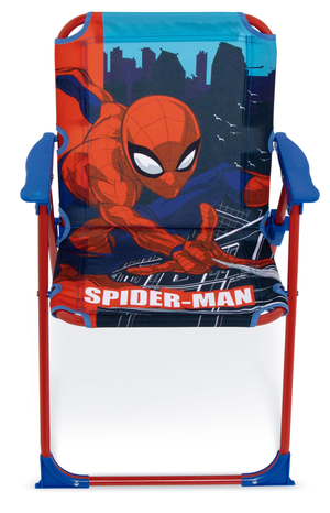Set da Giardino Spiderman Tavolino Ombrellone e Sedie Pieghevoli per Mare e Giardino 100% Poliestere- 86630