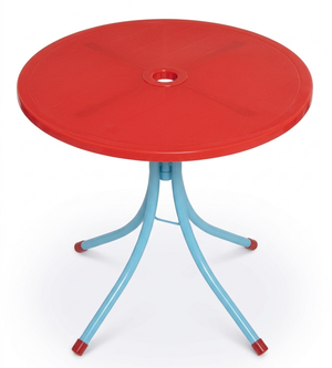 Set da Giardino Topolino Tavolino Ombrellone e Sedie Pieghevoli per Mare e Giardino 100% Poliestere- 86632
