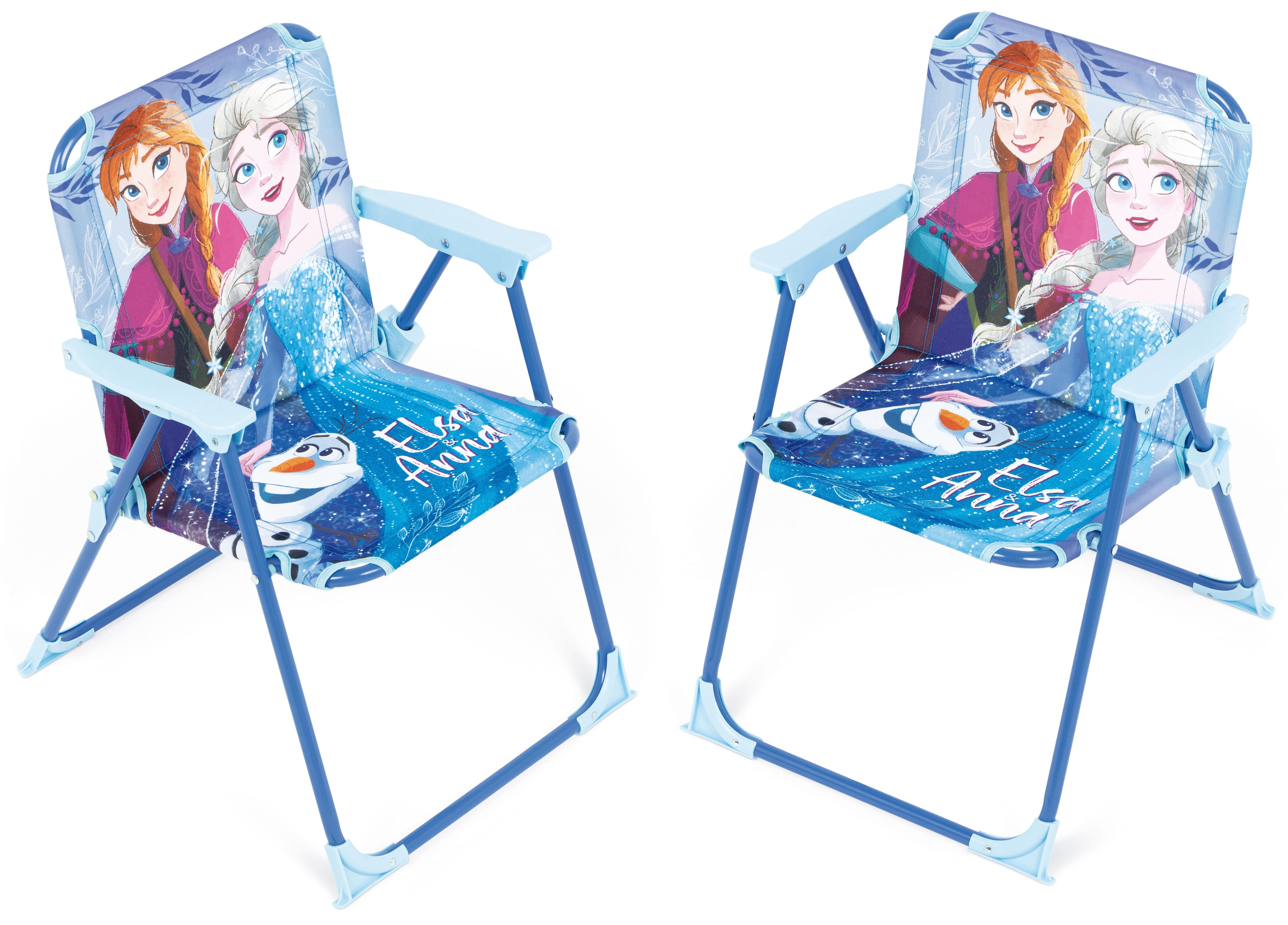 Set da Giardino Frozen Tavolino Ombrellone e Sedie Pieghevoli per Mare e Giardino 100% Poliestere- 86633