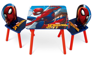 Set Tavolo con Due Sedie Spiderman in Legno- 86635