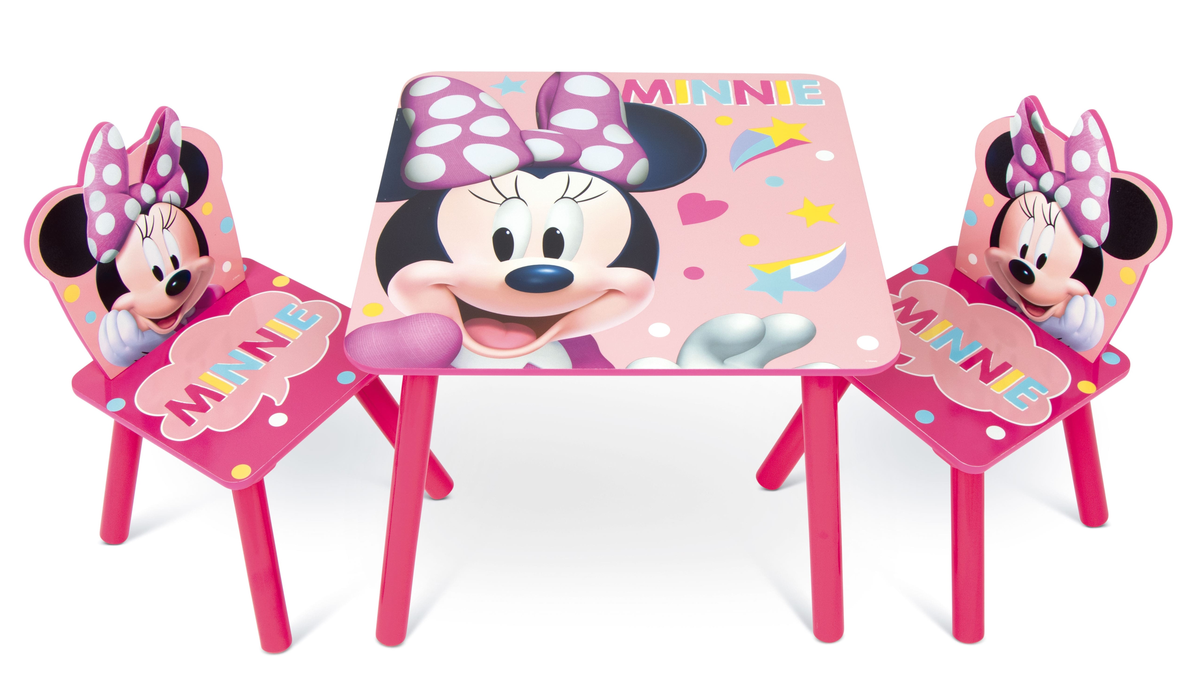Set Tavolo con Due Sedie Minnie in Legno- 86637