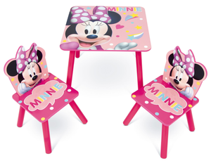 Set Tavolo con Due Sedie Minnie in Legno- 86637