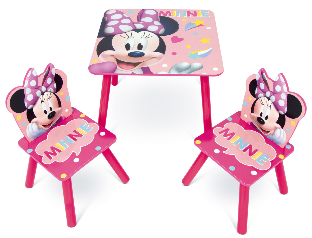 Set Tavolo con Due Sedie Minnie in Legno- 86637