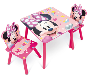 Set Tavolo con Due Sedie Minnie in Legno- 86637