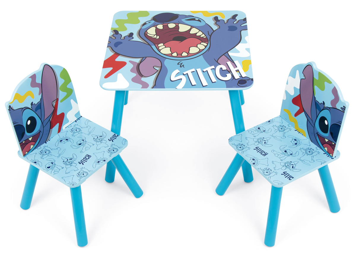 Set Tavolo con Due Sedie Stitch in Legno- 86639