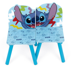 Set Tavolo con Due Sedie Stitch in Legno- 86639