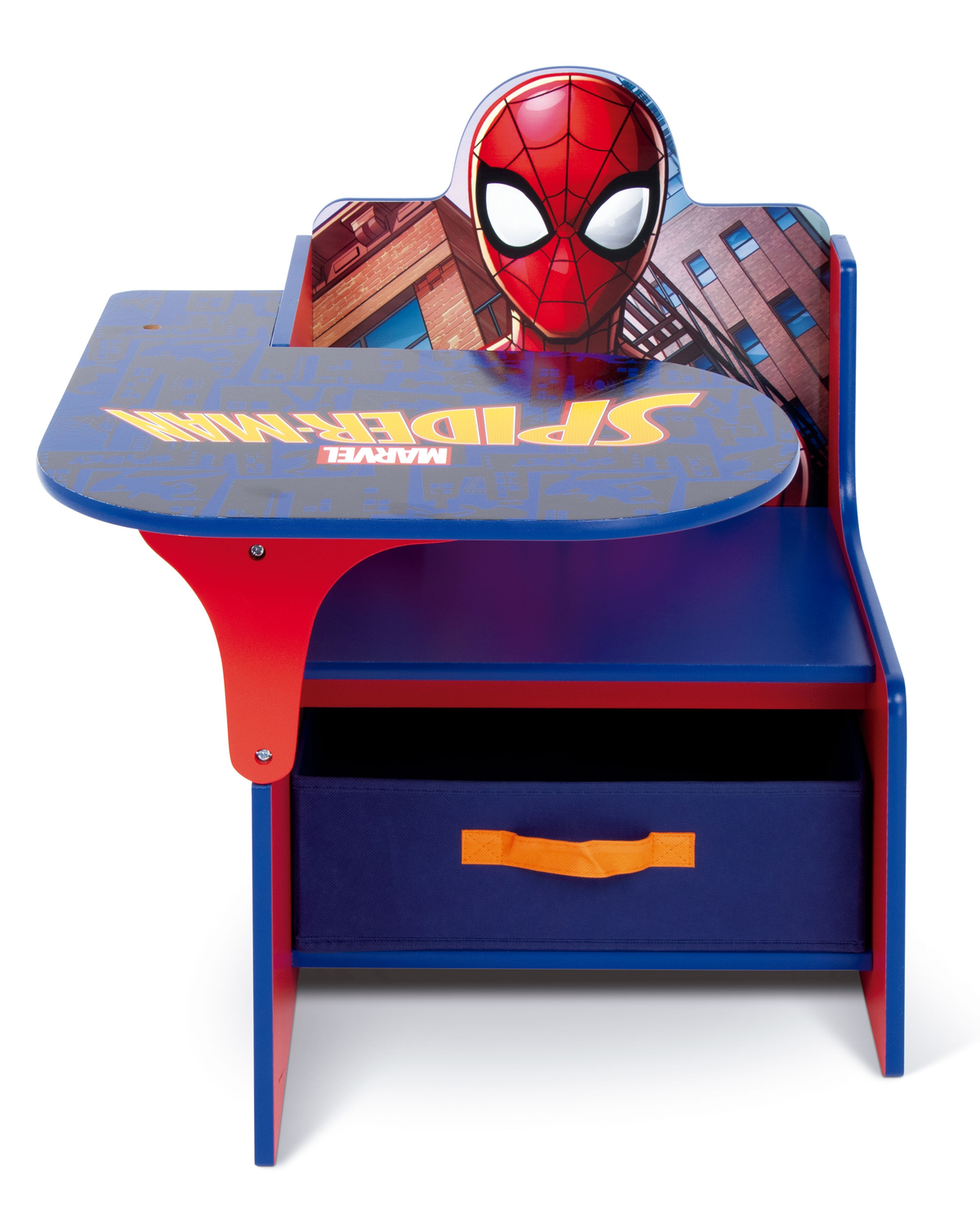 Sedia Scrivania con Contenitore Spiderman in Legno - 86636