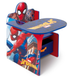 Sedia Scrivania con Contenitore Spiderman in Legno - 86636