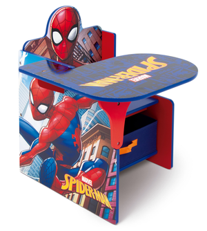 Sedia Scrivania con Contenitore Spiderman in Legno - 86636