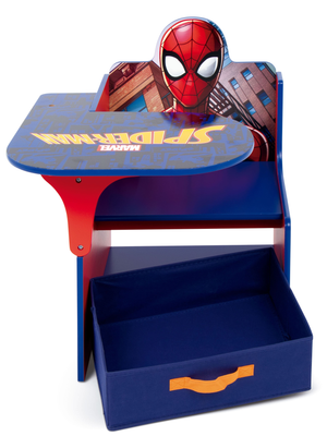 Sedia Scrivania con Contenitore Spiderman in Legno - 86636