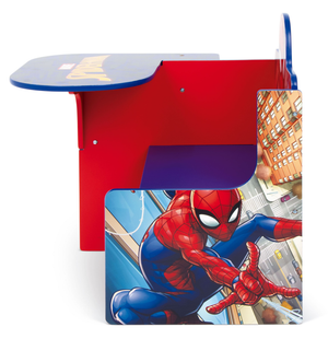 Sedia Scrivania con Contenitore Spiderman in Legno - 86636