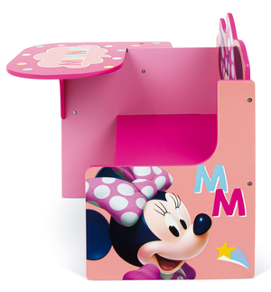 Sedia Scrivania con Contenitore Minnie in Legno - 86638