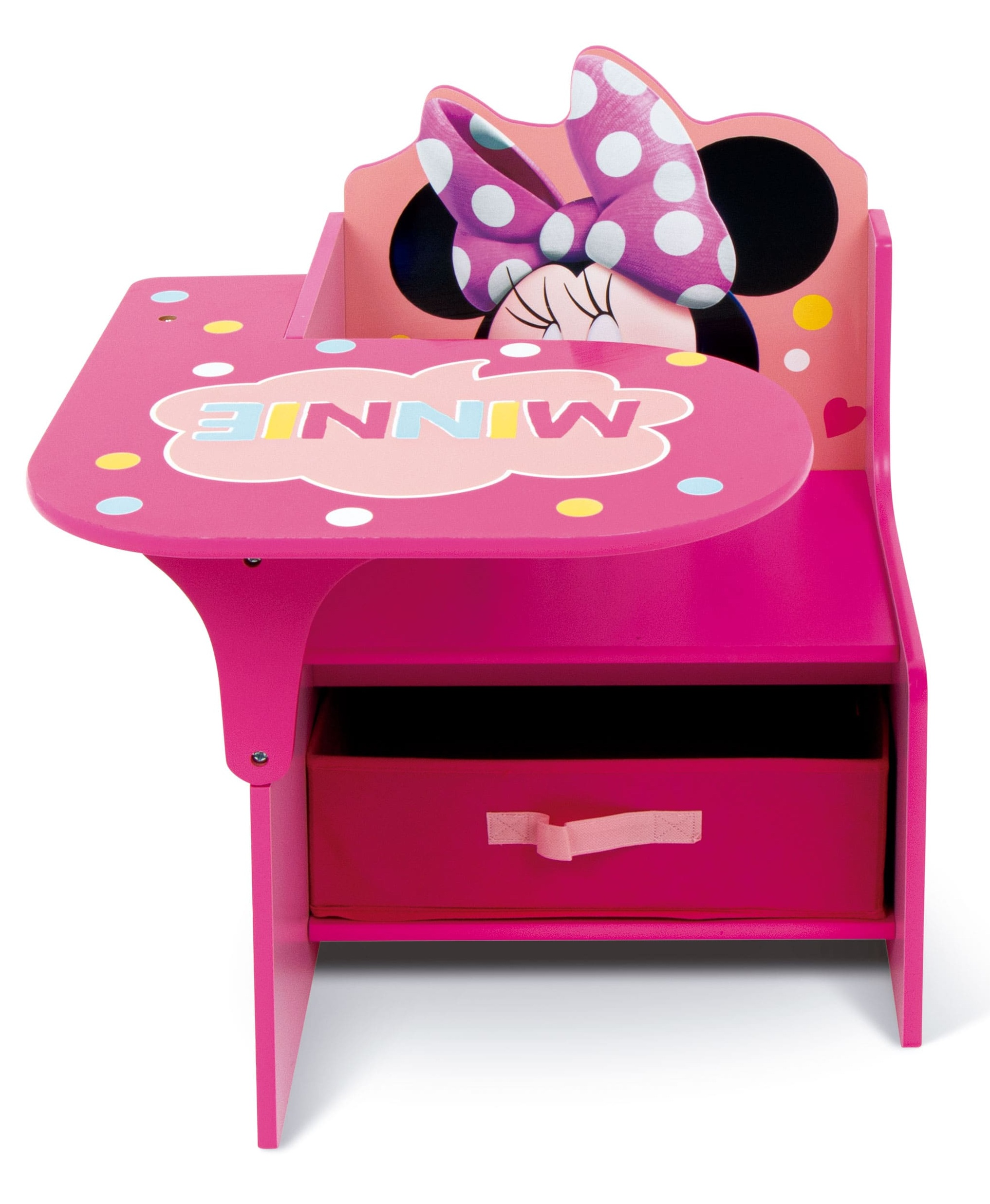 Sedia Scrivania con Contenitore Minnie in Legno - 86638