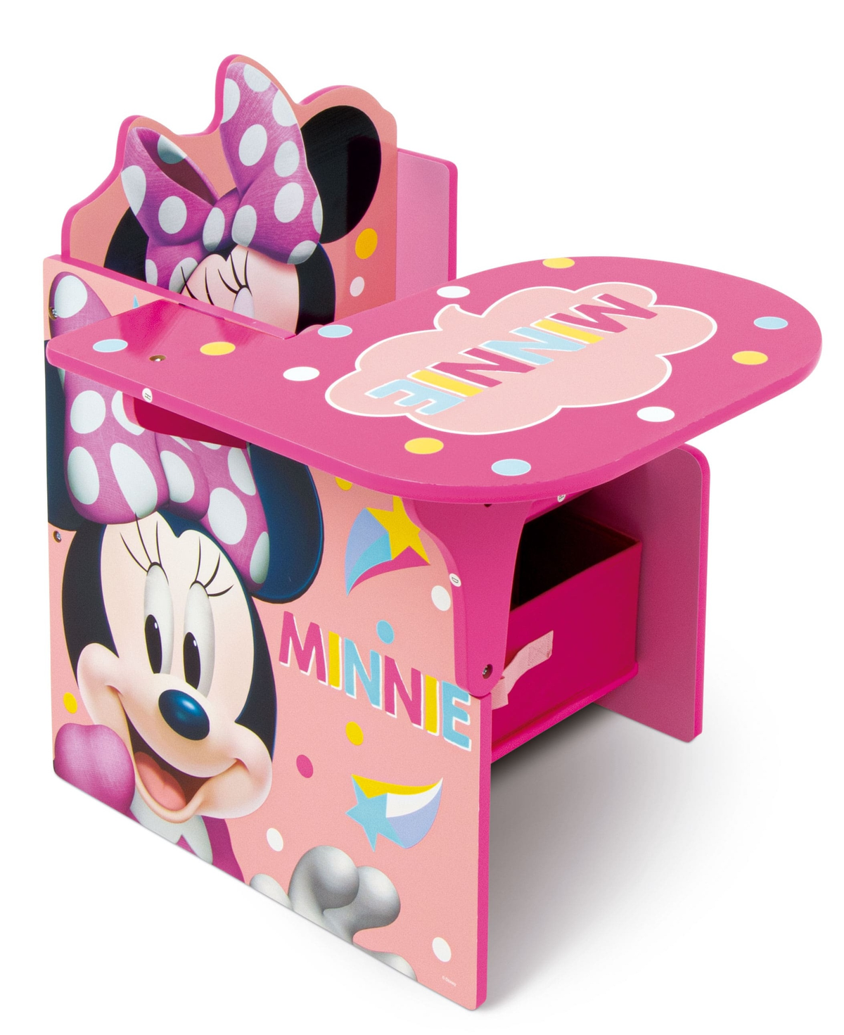 Sedia Scrivania con Contenitore Minnie in Legno - 86638