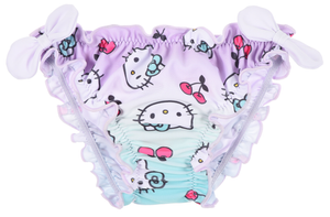 Costume da Bagno Hello Kitty Sanrio Modello Slip Mutandina Mare Piscina Neonata - Ez05024lilla