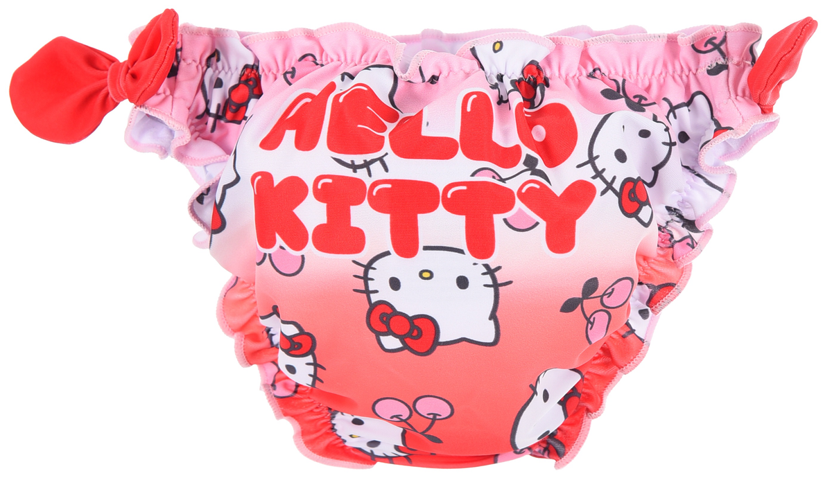 Costume da Bagno Hello Kitty Sanrio Modello Slip Mutandina Mare Piscina Neonata - Ez05024rosso