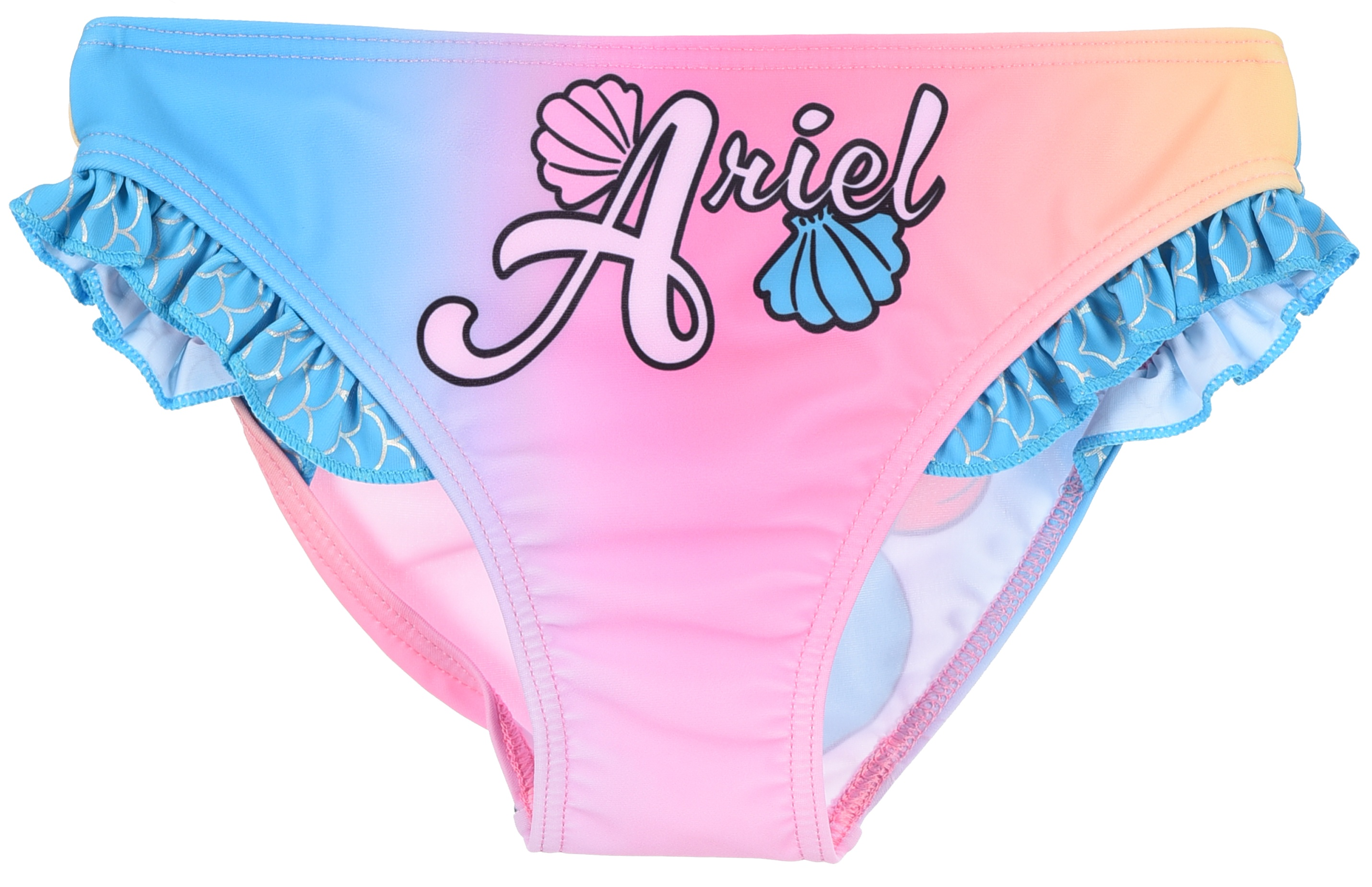 Costume da Bagno la Sirenetta Ariel DISNEY Modello Slip Mutandina Mare Piscina Bambina - Ez18013azzurro