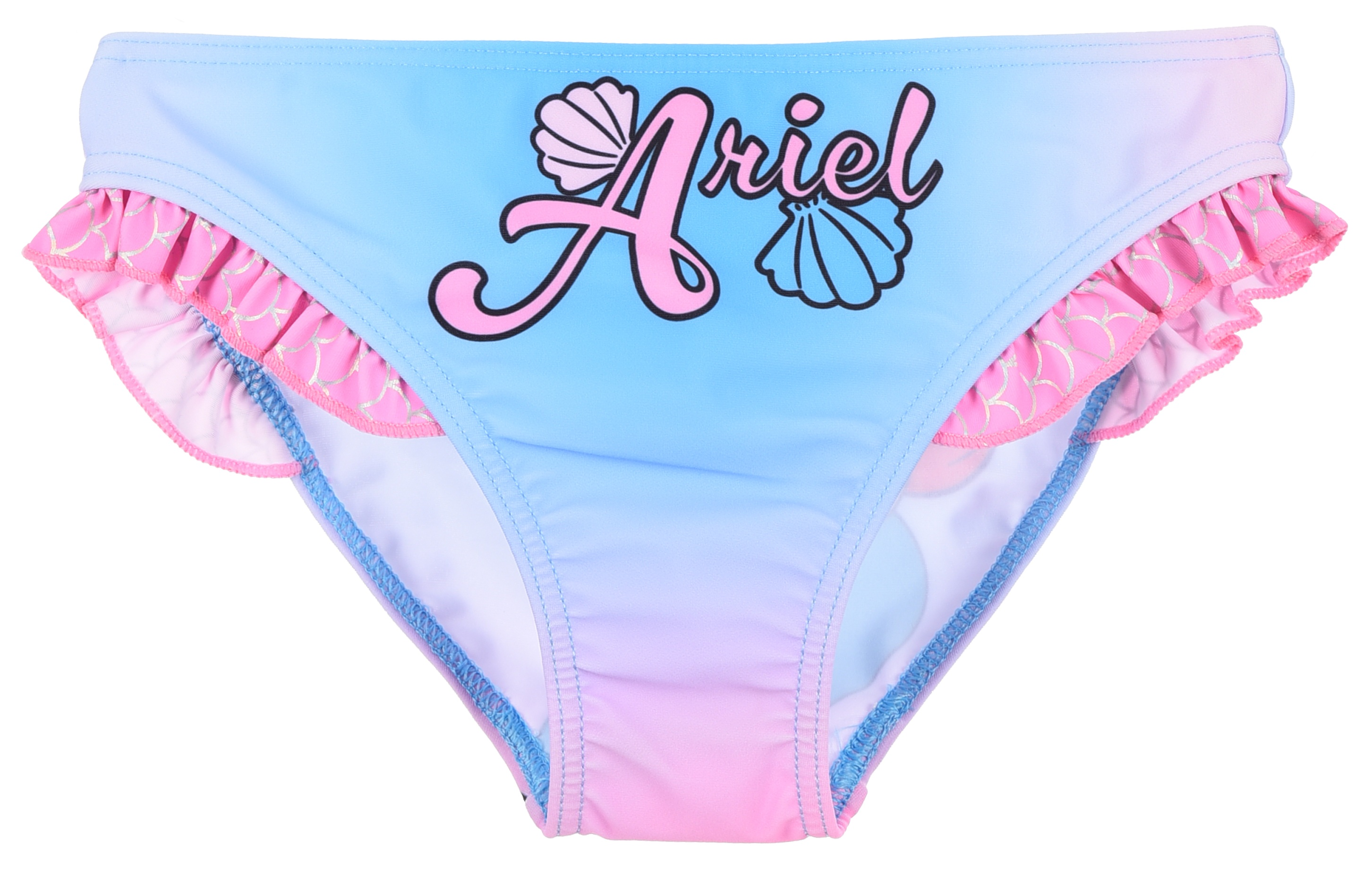 Costume da Bagno la Sirenetta Ariel DISNEY Modello Slip Mutandina Mare Piscina Bambina - Ez18013rosa