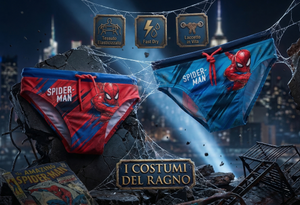 Costume da Bagno Spiderman MARVEL Modello Slip Mutandina Mare Piscina Bambino - Ez18166turchese
