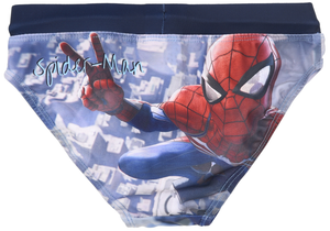 Costume da Bagno MARVEL Spiderman Modello Slip Hi-Tech Mutandina Mare Piscina Bambino - Ez18167blu