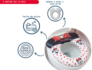 Riduttore Adattatore Wc Vasino Sagomato Bagno Minnie DISNEY - 85890