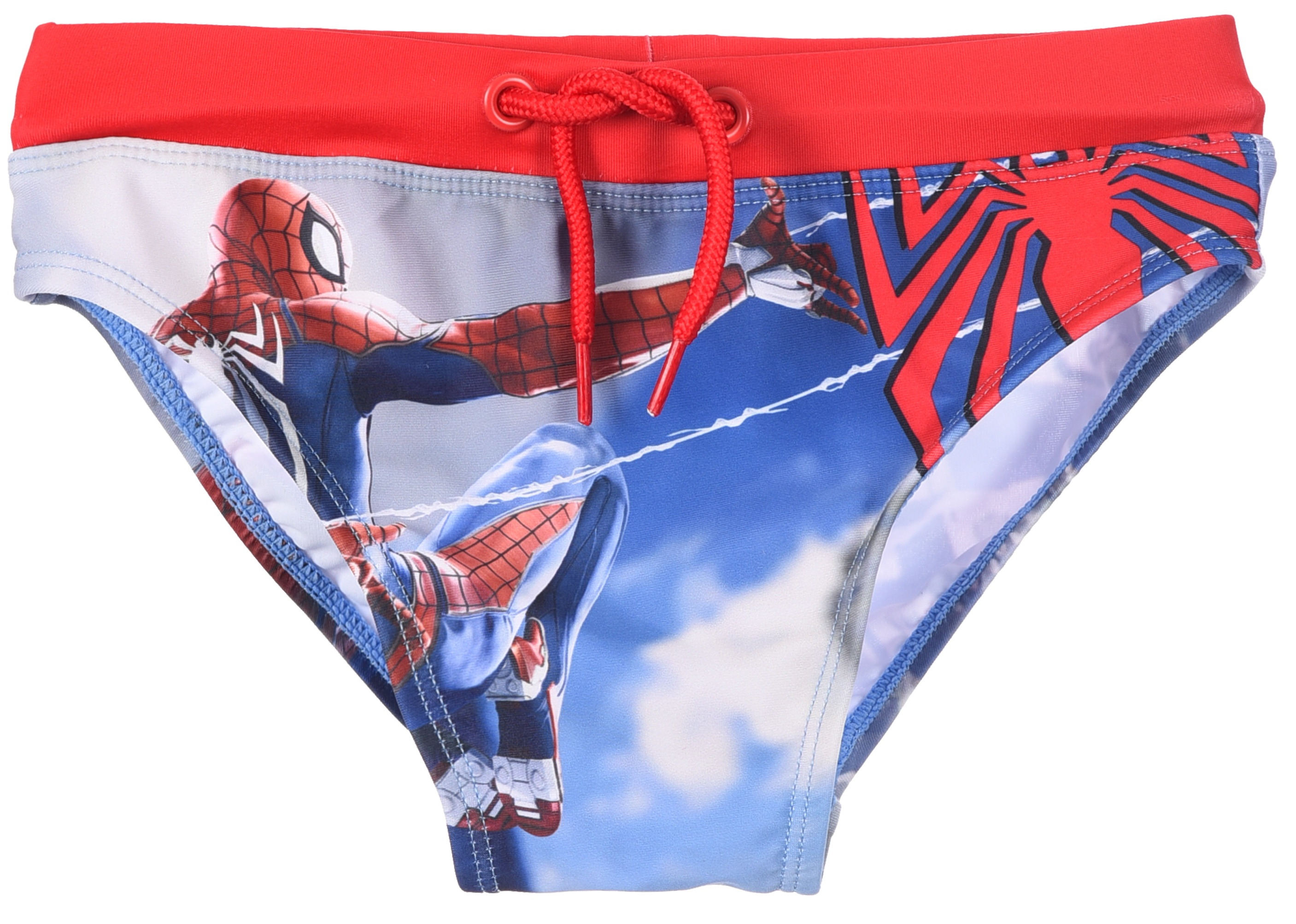 Costume da Bagno MARVEL Spiderman Modello Slip Hi-Tech Mutandina Mare Piscina Bambino - Ez18167rosso