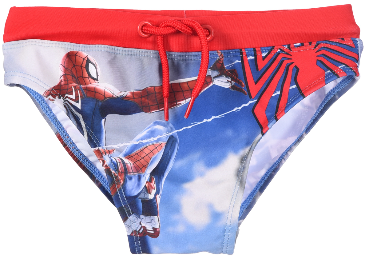 Costume da Bagno MARVEL Spiderman Modello Slip Hi-Tech Mutandina Mare Piscina Bambino - Ez18167rosso