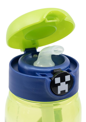 Borraccia Pop-Up Minecraft Bottiglia in Plastica Riutilizzabile 510 Ml - 86669