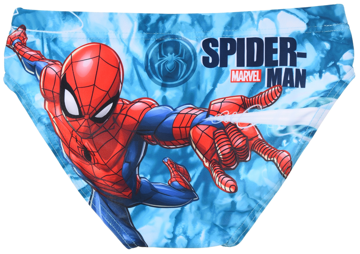 Costume da Bagno MARVEL Spiderman Modello Slip Tie Dye Mutandina Mare Piscina Bambino - Ez18169turchese