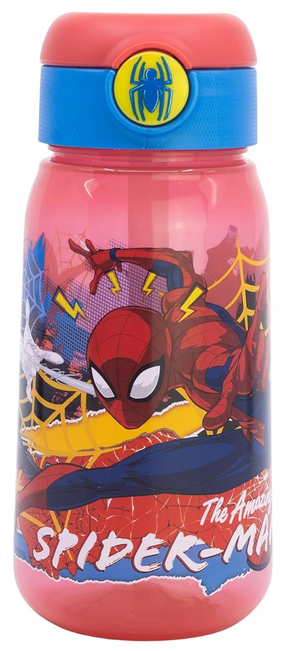 Borraccia Pop-Up Spiderman Bottiglia in Plastica Riutilizzabile 510 Ml - 86673