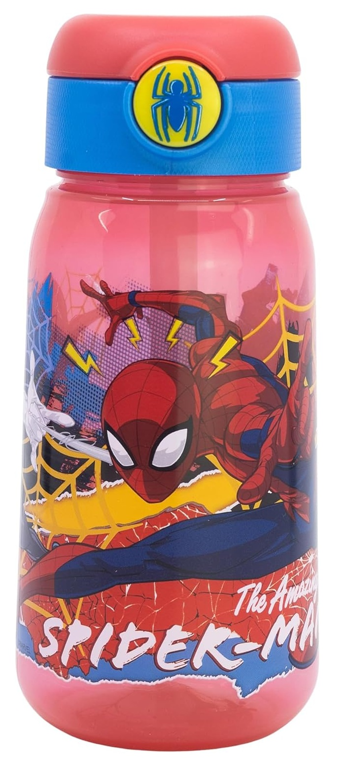 Borraccia Pop-Up Spiderman Bottiglia in Plastica Riutilizzabile 510 Ml - 86673