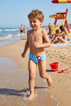 Costume da Bagno Spidey MARVEL Modello Slip Mutandina Mare Piscina Bambino - Ez18199celeste
