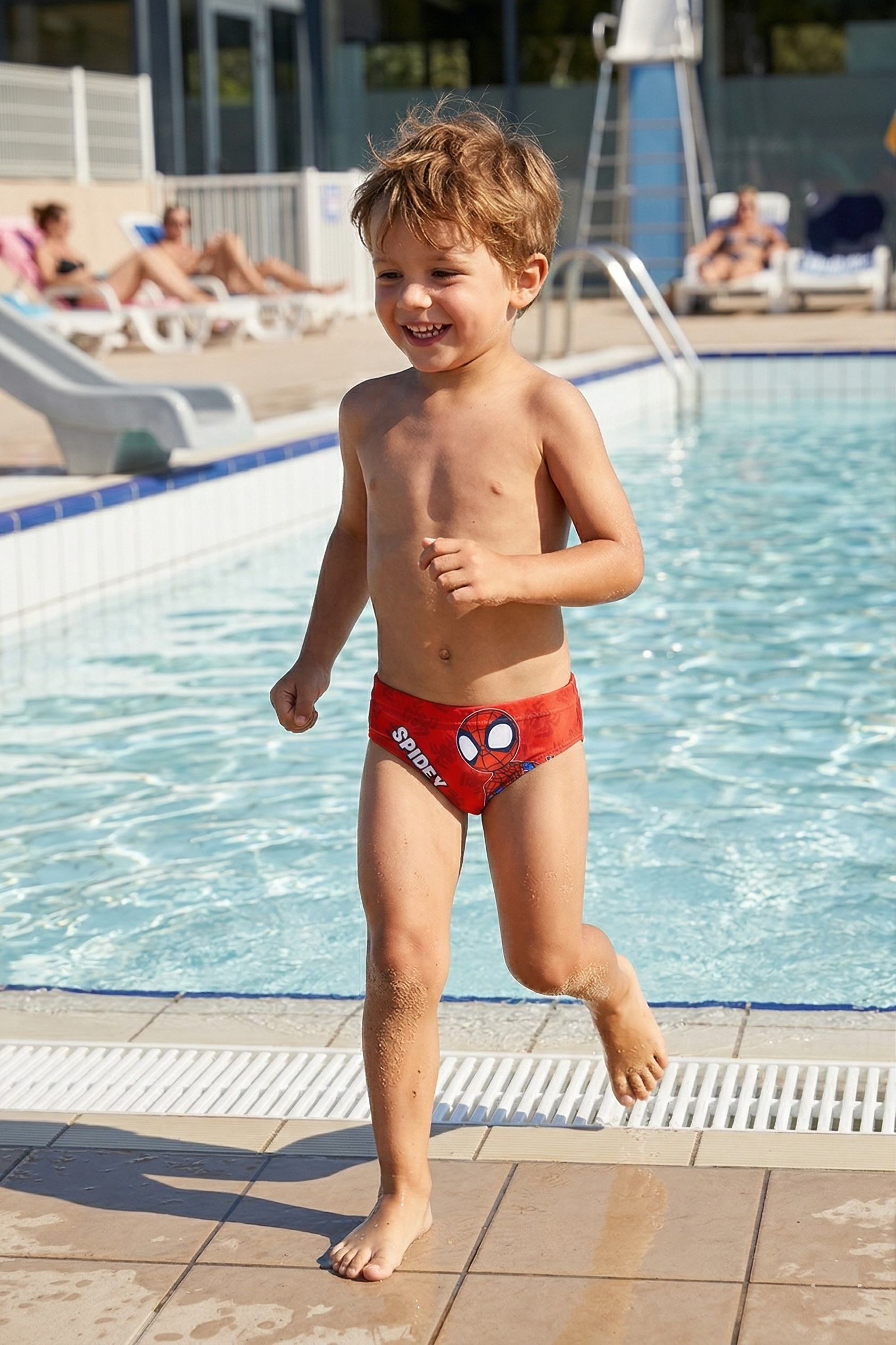 Costume da Bagno Spidey MARVEL Modello Slip Mutandina Mare Piscina Bambino - Ez18199rosso