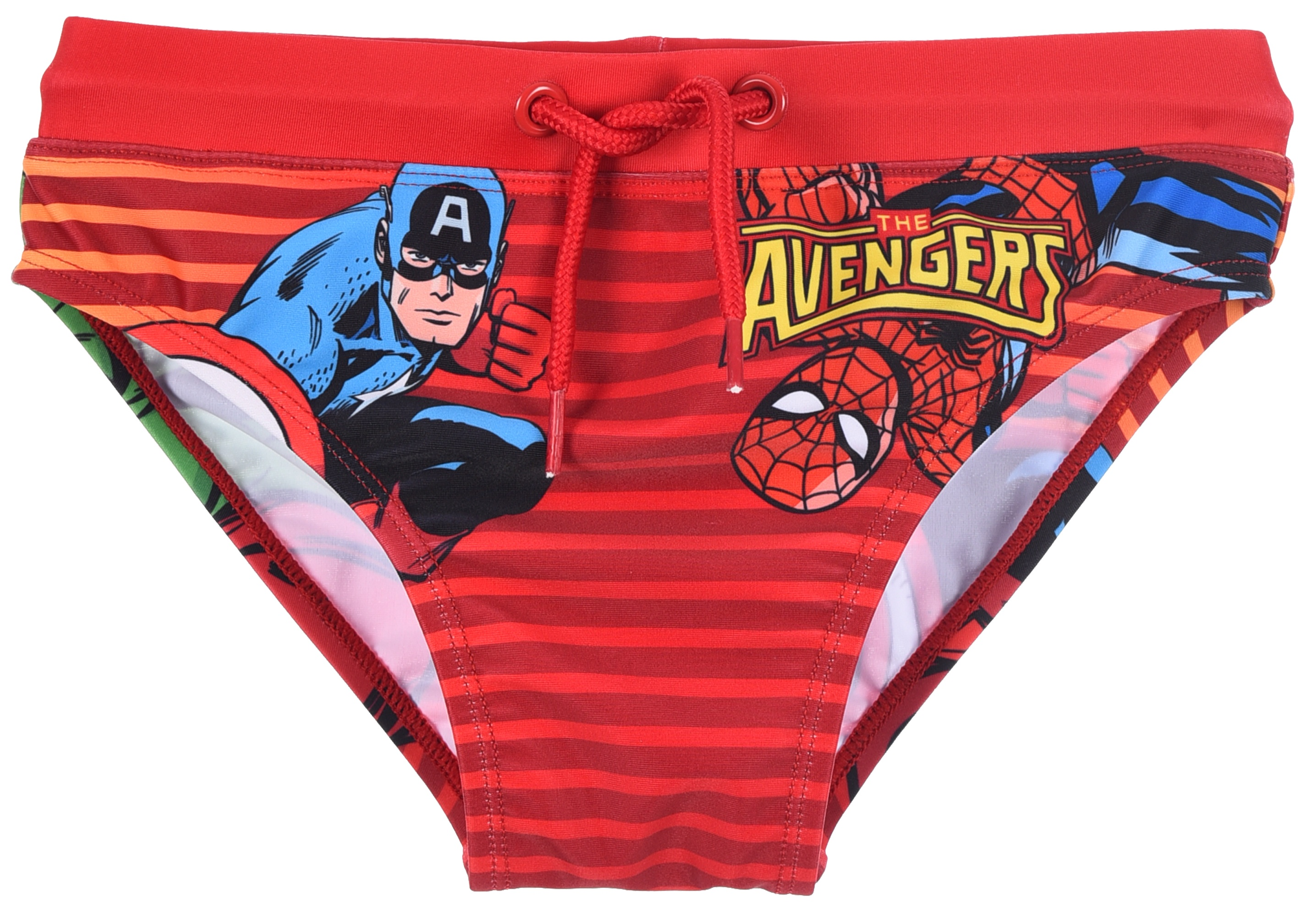 Costume da Bagno Avengers MARVEL Modello Slip Mutandina Mare Piscina Bambino - Ez18185rosso