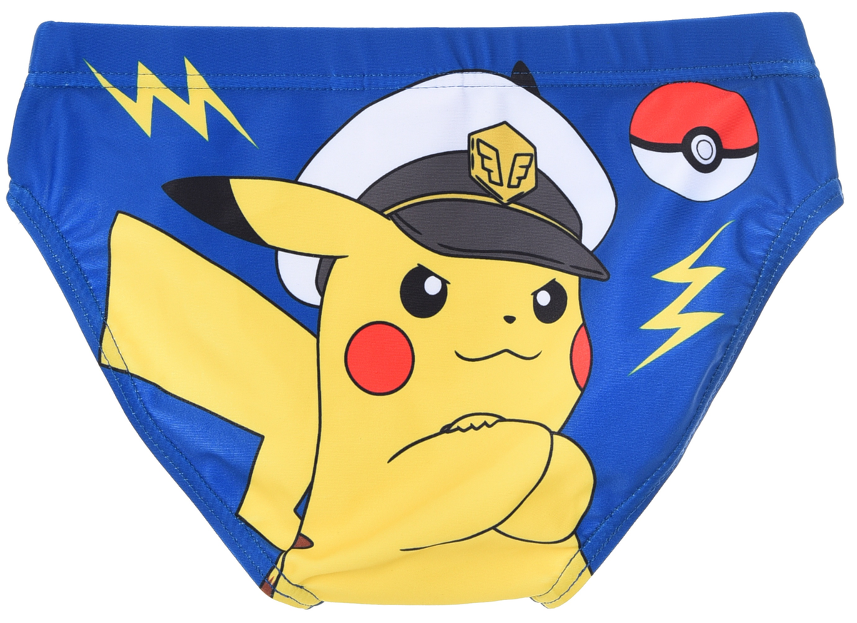 Costume da Bagno Pikachu Pokémon Modello Slip Mutandina Mare Piscina Bambino - Ez18134blu