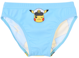 Costume da Bagno Pikachu Pokémon Modello Slip Mutandina Mare Piscina Bambino - Ez18134celeste